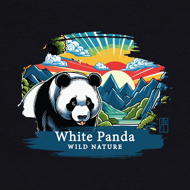 White Panda - WILD NATURE - WHITE PANDA -11 by ArtProjectShop